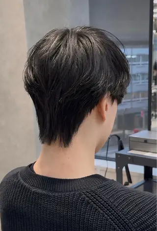 メンズ ニュアンス/フェザー センターパート/茜のヘアスタイル