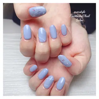 ミディアム ネイル 🐾enen style 🐾のネイルデザイン