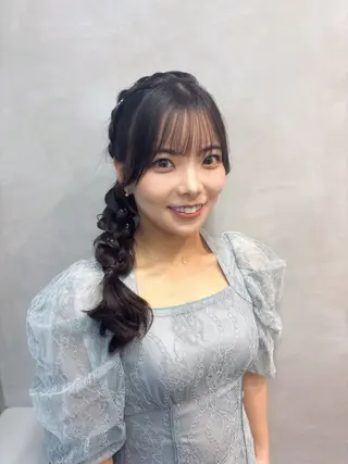 ロング 推し活アレンジ🎀 艶カラー￤nanoのヘアスタイル