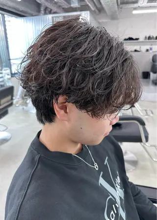 ショート パーマ メンズ 本日空あり 枚方徒歩1分HYPEのヘアスタイル