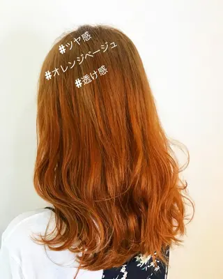 ミディアム カラー ウルフカット レイヤーカット上柿のヘアスタイル