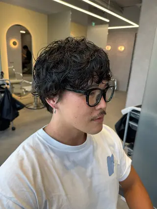 パーマ メンズ ✨評価no.1✨ ヒグチリョウヤ✨のヘアスタイル