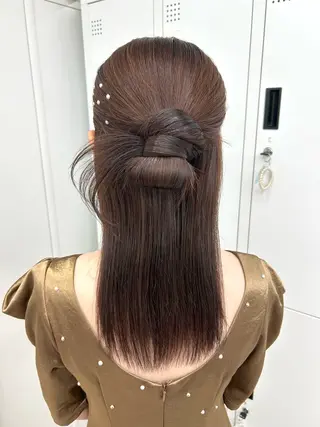 ロング ヘアアレンジ 横浜ダブルカラー/ ハイトーンエクステのヘアスタイル