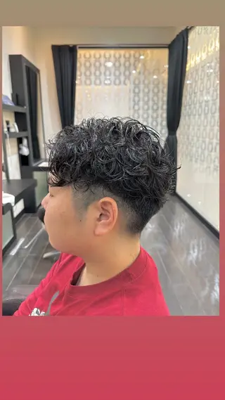 パーマ ナチュラルヘア 神田一瑳のヘアスタイル