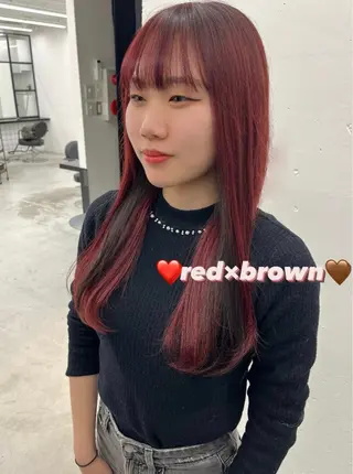 ロング カラー 🫧‪Ameri🫧 Emma ecoleのヘアスタイル