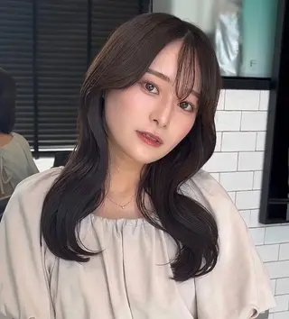 セミロング カラー 🌫️大人韓国ヘア 🌫️naoyaのヘアスタイル