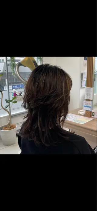 セミロング 藤原 亜美🤍のヘアスタイル