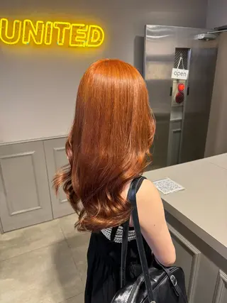 ロング カラー パーマ ヘアアレンジ メンズ キッズ 韓国系🇰🇷🩶 艶暗髪/MEIのヘアスタイル