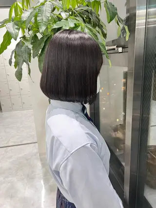 ショート カラー パーマ ヘアアレンジ メンズ キッズ ネイル マツエク・マツパ アイブロウ KANAMI 🌏のヘアスタイル
