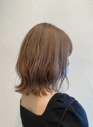 ミディアム カラー ハイトーン×似合わせ 🌱中川慎之介のヘアスタイル