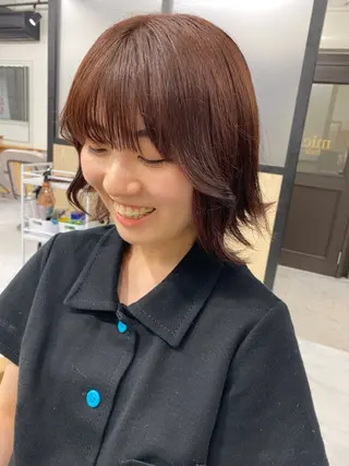 ミディアム カラー ヘアアレンジ makoto / 池袋 Rojiのヘアスタイル