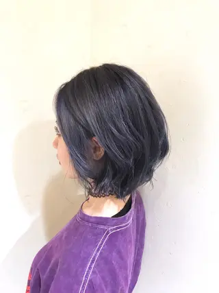 ミディアム カラー パーマ ヘアアレンジ 縮毛矯正/美髪 髪質改善/石田幸輔のヘアスタイル