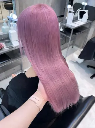 ロング カラー パーマ ヘアアレンジ メンズ キッズ ネイル マツエク・マツパ アイブロウ レイヤー/ダブル カラー/YURINAのヘアスタイル
