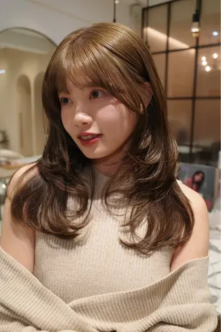 ロング カラー 玉城 琴音のヘアスタイル