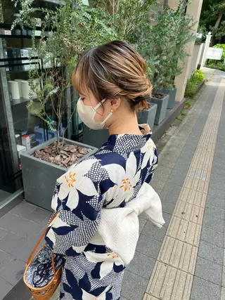 海外girl🤎 透明感ベージュmaoのヘアスタイル