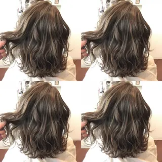 ミディアム カラー 【ツヤ髪カラー】本郷 星音のヘアスタイル