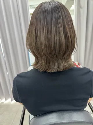 ミディアム カラー 縮毛矯正×髪質改善 店長　DAITOのヘアスタイル