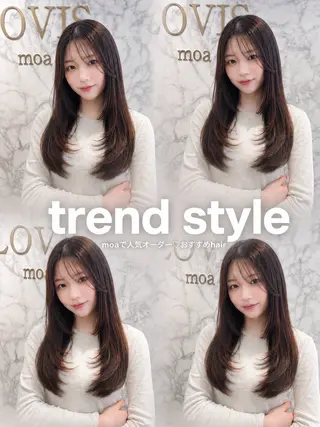 ロング 🖤みらい🖤 透明感カラー/カットのヘアスタイル