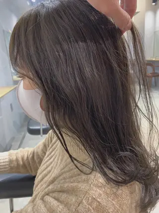 ロング カラー パーマ ボブパーマコテ巻き風 パーマNo1深江秀平のヘアスタイル