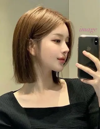 aku🩷韓国風🩷 暖色カラー🎀のヘアスタイル
