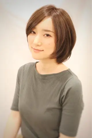 ショート ナチュラルスタイル/ 透明感カラー/比嘉のヘアスタイル