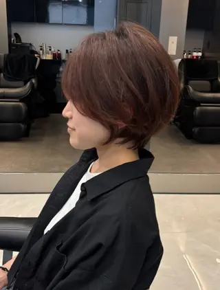 ショート mai/天神美容室 【丸みショート】のヘアスタイル