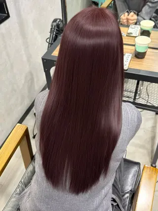 ロング カラー 韓国ヘア りんのヘアスタイル
