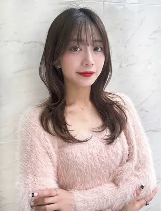 ミディアム 西村 涼のヘアスタイル