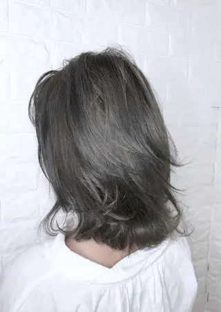 ミディアム 縮毛矯正/髪質改善 主税巧一のヘアスタイル