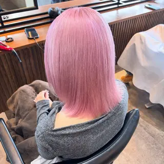ミディアム カラー ヘアアレンジ 渋谷🩶ハイトーン 🩶FUMUのヘアスタイル