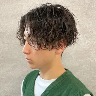 ショート カラー パーマ ヘアアレンジ メンズ キッズ ネイル マツエク・マツパ アイブロウ 仕上がり満足度No. 1🔥BLUCK🔥のヘアスタイル