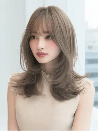ロング カラー 🍒モテ暖色カラー × うる艶✧ ゆなのヘアスタイル