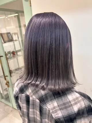 ミディアム カラー ひかりダブルカラー/ レイヤー/ボブパーマのヘアスタイル