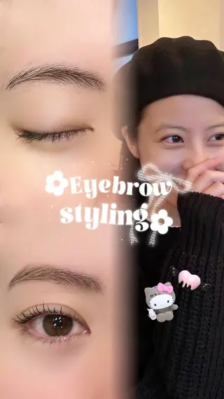 アイブロウ Airi🧸 似合わせまつげ⋆˙⟡のマツエク・マツパデザイン