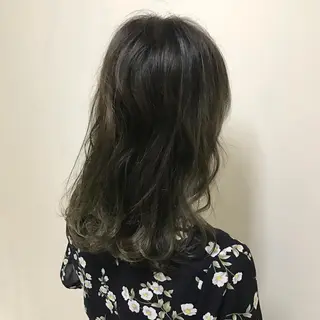 セミロング カラー パーマ 髪質改善 Daisukiのヘアスタイル