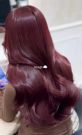 ロング ヘアアレンジ 暖色カラー 韓国系 🇰🇷はるか🩷のヘアスタイル