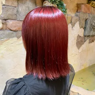 ミディアム カラー しんぼり なおみのヘアスタイル