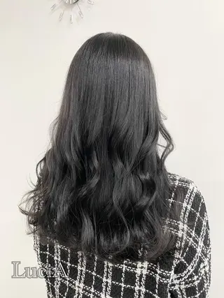カラー ロング ヘアアレンジ エクステ7:30〜 LuciA\5900のヘアスタイル