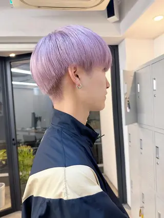 ショート カラー メンズ Flamme Annaのヘアスタイル