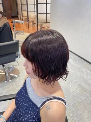 ショート カラー パーマ ヘアアレンジ 暖色/暗髪/ 🎀UMI🎀のヘアスタイル