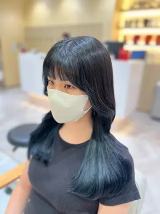 セミロング カラー ブリーチモデル✂︎ カラー特化✨ひかり/のヘアスタイル