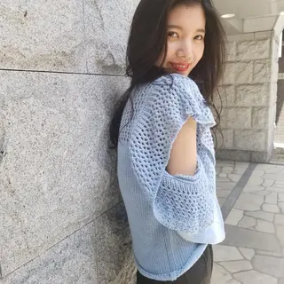 ロング ヘアアレンジ カラー See by merのマツエク・マツパデザイン