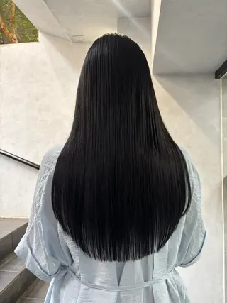 ロング ボブ×レイヤーカット 透明感カラー/Fuuのヘアスタイル