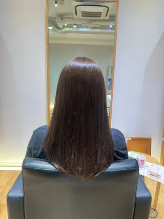 セミロング パーマ レイヤー/縮毛矯正 🪄chihiroのヘアスタイル