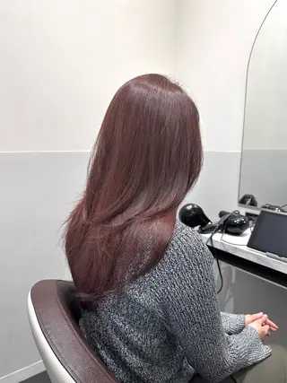 セミロング カラー 矢野 晃平のヘアスタイル
