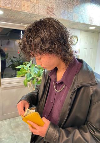 パーマ メンズ 荒牧 絵美のヘアスタイル