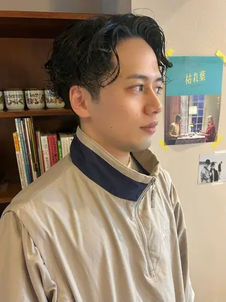ショート パーマ メンズ Masaki レイヤーカットのヘアスタイル