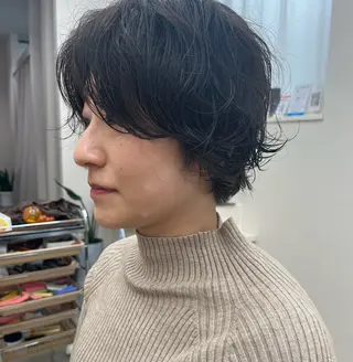 ショート パーマ Hareru 豊田 修廣のヘアスタイル