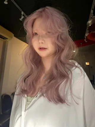 ロング ★梅田お洒落カラー ちどり★のヘアスタイル