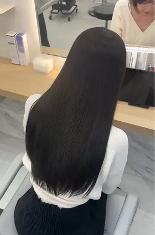 ロング 今話題の艶髪矯正 美艶カラー/FUKAのヘアスタイル